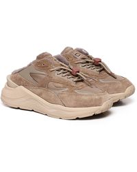 Date - Mesh And Suede Sneakers - Lyst
