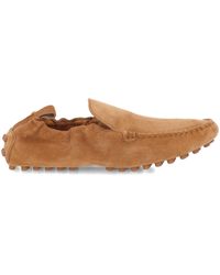 Tod's - Kamelbraune Flache Schuhe Mit Zuglasche - Lyst