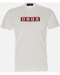 DSquared² - Cool Fit Tee Herren-T-Shirt Aus Weißer Baumwolle - Lyst