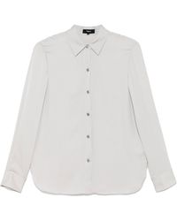 Theory - Hellgraues Button-Up-Hemd Mit Manschetten - Lyst
