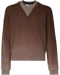 JW Anderson - V-Neck Wool Blend Sweater - Lyst