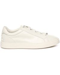Tod's - Weiße Leder-Sneaker Mit Elastischem Band - Lyst