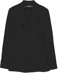 FEDERICA TOSI - Schwarze Jacke Mit Verdecktem Verschluss - Lyst