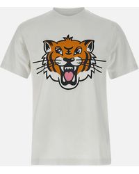 KENZO - Gots Glücklicher Tiger Baumwoll-T-Shirt - Lyst