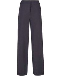Genny - Palazzo Wool Trousers - Lyst
