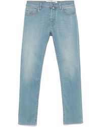 Jacob Cohen - Helle Blaue Knopf-Jeans - Lyst