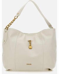Liu Jo - Magena Vegane Leder Creme Schultertasche - Lyst