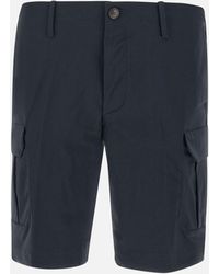 Rrd - Dunkelblaue Schlanke Cargo-Shorts - Lyst