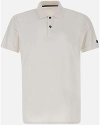 Rrd - Weißes Poloshirt Aus Oxford-Stretch-Baumwolle - Lyst