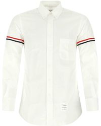 Thom Browne - Grosgrain Armband Oxford Hemd - Lyst