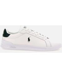 Polo Ralph Lauren - Weiße Leder-Sneaker Von Heritage Court - Lyst