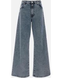 Iceberg - Flared Denim Jeans with Pockets - Lyst