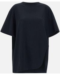The Attico - Schwarzes Baumwoll-Maxi-T-Shirt Für Frauen - Lyst