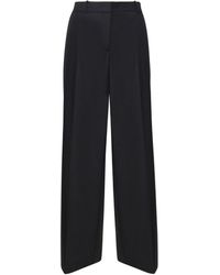 Pinko - Wool Blend Straight-Leg Trousers - Lyst