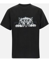 KENZO - Gots Glücklicher Tiger Baumwoll-T-Shirt - Lyst