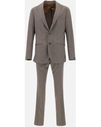 Barba Napoli - Wool Herringbone Two-Piece Suit - Lyst