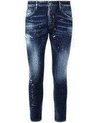 DSquared² - Skater Skinny Jeans Mit Cleared-Effekt - Lyst