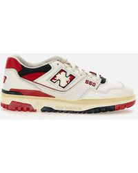 New Balance - Bb550Vga Ledersneaker – Klassisches Rot Und Weiß - Lyst