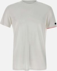 Rrd - Weißes Stretch-T-Shirt Mit Rundhalsausschnitt - Lyst