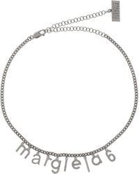 MM6 by Maison Martin Margiela - Verstellbares Armband Mit Silberkette - Lyst