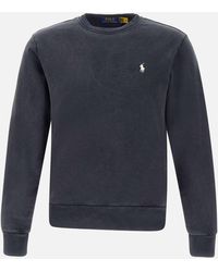 Polo Ralph Lauren - Schwarzes Klassisches Baumwoll-Sweatshirt Für Herren - Lyst