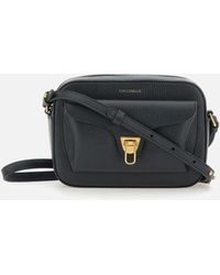 Coccinelle - Schwarze Weiche Leder Schultertasche - Lyst
