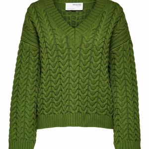 SELECTED Grün Pullover