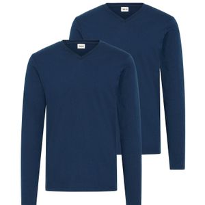 Solid V-Shirt Sdodifan in Blau für Herren