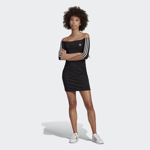 Robe Off-the-Shoulder Adidas en coloris Noir
