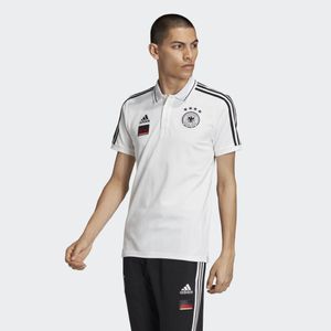 Adidas DFB 3-Streifen Poloshirt in Weiß für Herren