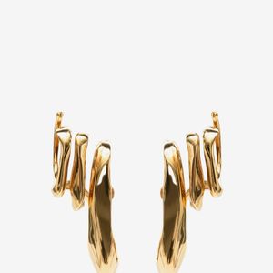 Alexander McQueen Triple Ear Cuff Earrings メタリック