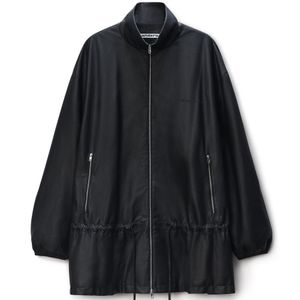 Alexander Wang Black Drop Waist Parka