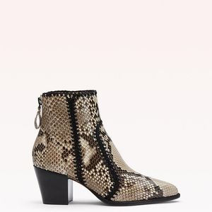 Alexandre Birman Natural Benta 60 Python Bootie