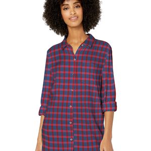 Modal Twill Long-Sleeve Button-Front Shirt dress-shirts Goodthreads de color Morado