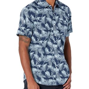 Camicia con Stampa a iche Corte vestibilità Regolare Uomo di Amazon Essentials in Blu da Uomo