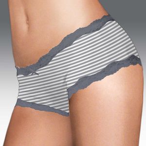 Maidenform Grau ® Cheeky Scalloped Lace Hipster 6 Stripe