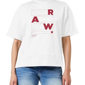 Raw Applique Graphic Carnn Mock Camiseta G-Star RAW de color Blanco