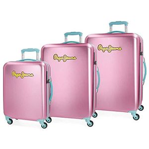 Set di valigie Bristol di Pepe Jeans in Rosa