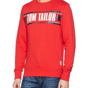 Tom Tailor Basic Sweatshirt in Rot für Herren