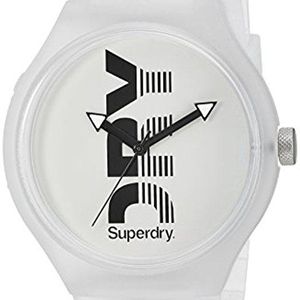S Analogique Quartz Montre avec Bracelet en Silicone SYG189W Superdry pour homme
