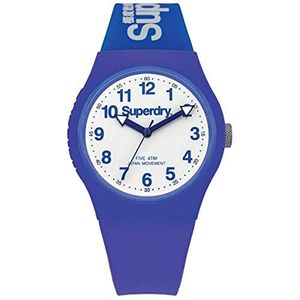Reloj Analogico para Unisex de Cuarzo con Correa en Silicona SYG164U Superdry de color Azul