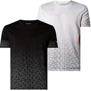 Uomo T Shirt M0GI57 K8HM0 TWHT Bianco di Guess da Uomo