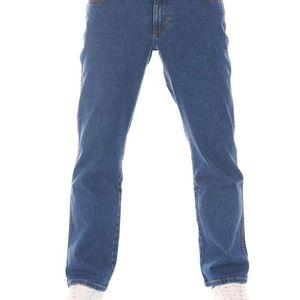 , Jeans da uomo Texas Stretch Regular Fit Jeans Straight Denim pantaloni 99% cotone blu W30-W44 Blue Tomorrow di Wrangler da Uomo
