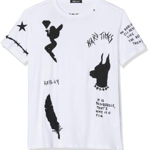 M3738 .000.22584 T-Shirt Replay pour homme en coloris Blanc