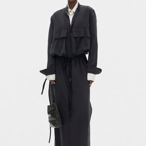 Ann Demeulemeester Black Raino X-Long Cargo Dress