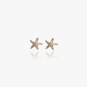Annoushka Metallic Love Diamonds 18ct Yellow Gold Starfish Stud Earrings
