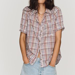 Pilcro The Aly Puff-Sleeve Blouse By