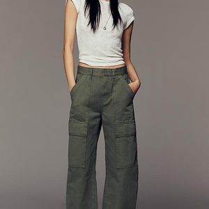 Sanctuary Grey 100% Cotton Boyfriend Utility Trousers