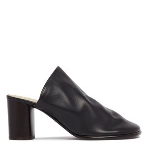 Lemaire Black Leather Mules