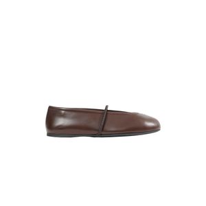 Miu Miu Brown Leather Ballerinas